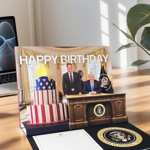 Funny Pop Up Birthday Card for Men - Funny Printed Greeting Card Funny Dad Card in Trump's Real Voice Gift for Birthday (Graduation card) in Saudi Arabia