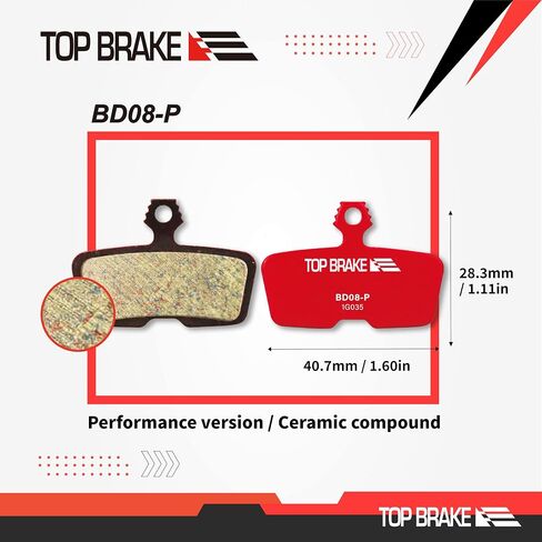 TOP BRAKE 2 أزواج من وسادات فرامل الدراجة القرصية لـ AVID SRAM Code R/RE/RSC، دليل RE in Saudi Arabia