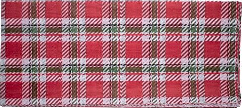 Made in USA 50-Sheet Christmas Print Gift Tissue Paper Pack, 20" X 30" (Buffalo Plaid Wishes) in Saudi Arabia