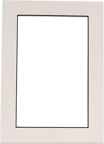 9x14 Mat Bevel Cut for 7x11 Photos - Acid Free White with Black Core Precut Matboard - For Pictures, Photos, Framing - 4-ply Thickness in Saudi Arabia