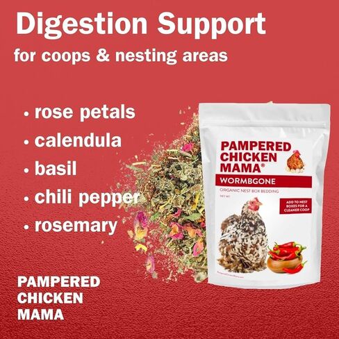 Non-GMO Backyard Chicken Nesting Herbs (10 oz) - Naturally Keep A Clean Coop Your Hens Will Love in Kuwait