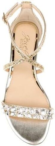 Jewel Badgley Mischka Osome Glitter Flat Sandals in Saudi Arabia
