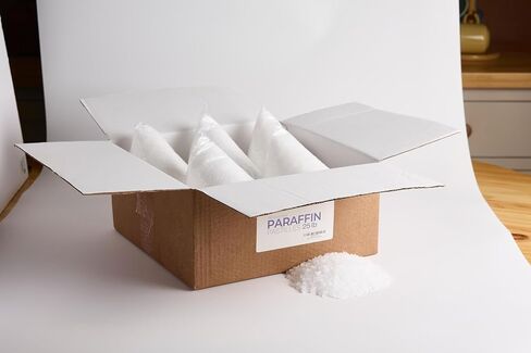 AM Wax 25 lb Fully Refined Paraffin Wax Pastilles, Paraffin Wax Candle Making Kit, Paraffin Wax Beads, Making, Canning, Waterproofing, Metal Preservation, and a Variety of Other Applications in Kuwait