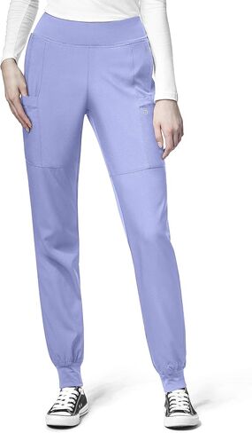 WonderWink W123 Women’s Comfort Waist Cargo Jogger Pant — Charcoal Heather, X-S in Saudi Arabia
