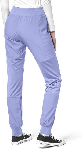 WonderWink W123 Women’s Comfort Waist Cargo Jogger Pant — Charcoal Heather, X-S in Saudi Arabia