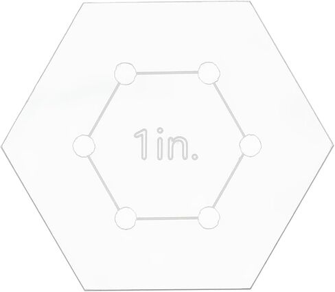 قالب خياطة اللحف Harfington Hexagon ، قالب أكريليك 6 بوصة للخياطة مع هامش التماس محجوز ، قوالب واضحة لحرف الخياطة DIY للخياطة DIY in Saudi Arabia