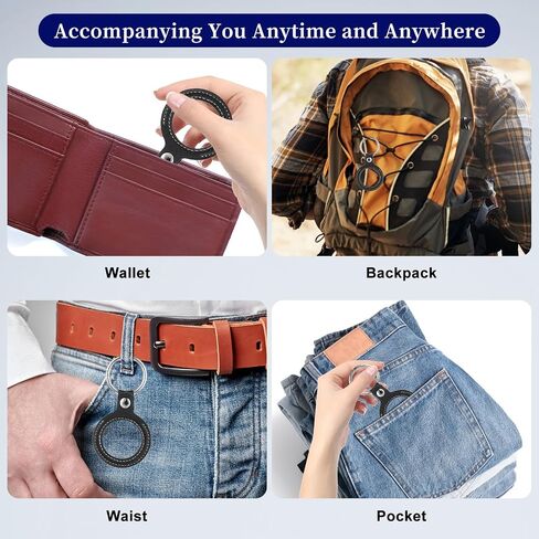 2Pcs AA Coin Holder Keychain, Leather Sobriety Coin Double Sides Display Case, Waterproof AA Chip Quarter Holder Keychain for Challenge Coins Tokens Medallion, Fits Coins Size 34mm (Black) in Saudi Arabia