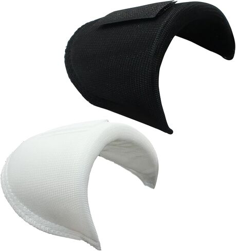 2 Pairs White Sponge Shoulder Pads for Women, Soft Covered Set-in Shoulder Enhancer are Suitable for Most Clothing Styles, can Also be Used for DIY Crafts in Kuwait