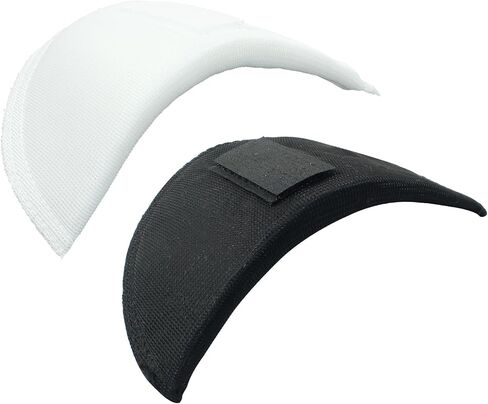 2 Pairs White Sponge Shoulder Pads for Women, Soft Covered Set-in Shoulder Enhancer are Suitable for Most Clothing Styles, can Also be Used for DIY Crafts in Kuwait