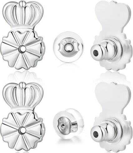 6 أجزاء من ظهور القرط البديلة للأرصين ، والأذنين المتدلية والأقراط الثقيلة ، والخضرة المصنوعة بشكل جيد مصنعة على شكل التاج ، ودعم الدعم الكبير بالإضافة إلى ظهور سيليكون 2pcs ، متعدد الألوان in Kuwait