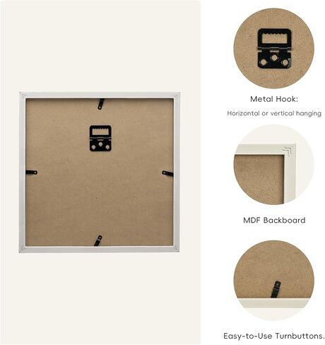 مجموعة إطارات جدارية كبيرة من ArtbyHannah مكونة من 10 قطع باللونين الأبيض والأسود، مع إطارات خشبية ومطبوعات صور عائلية مجمعة لتعليق 14 صورة وتزيين غرفة المعيشة، متعددة الأحجام in Kuwait