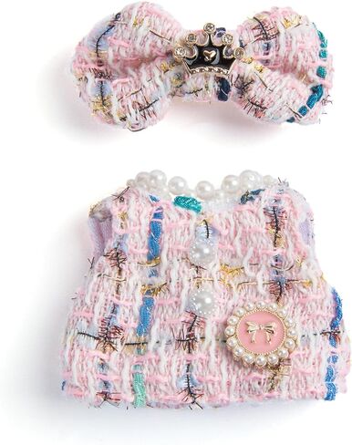 Premium Doll Clothes - Luxury Chic Style Set for 17cm Dolls, Doll Outfit for Display, Collectors, Gift - Cute Miniature Fashion Accessories - Pink Crown (No Doll) in Saudi Arabia