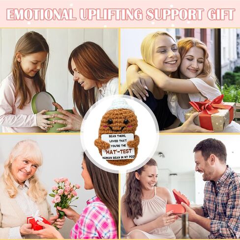 Mini Cute Beer Mug Doll Emotional Support Gift for Women,Positive Handmade Crochet Beer Mug Doll Inspirational Gift for Family and Friends,Cute Desktop Decor in Kuwait