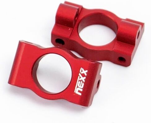 Nexx Racing Aluminum Caster Blocks - Remote Control Car, RC Car Upgrade Parts for Losi RC Car Micro-B 2WD Brushed Mini RC Buggy 1/24 Scale (RED | NX-462-R) in Saudi Arabia