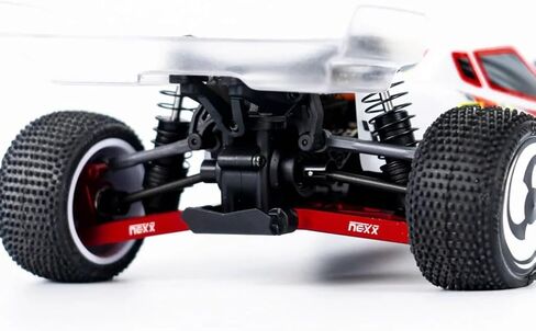 Nexx Racing Aluminum Caster Blocks - Remote Control Car, RC Car Upgrade Parts for Losi RC Car Micro-B 2WD Brushed Mini RC Buggy 1/24 Scale (RED | NX-462-R) in Saudi Arabia