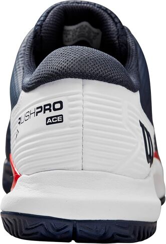 Wilson Rush Pro Ace Navy Blazer/White/Wilson Red 9.5 D (M) in Saudi Arabia
