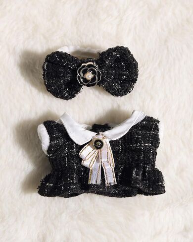 ملابس ملابس أنيقة للدمى مجموعة من ملابس الدمى التي تبلغ مساحتها 17 سم مع إكسسوارات فاتحة رومبير زرقاء + بنية (بدون دمية) in Kuwait