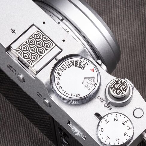 مناسب لـ Fuji XPRO3/xpro2/xpro1/xa7/xa5/xe3/xe4/xt30/xt4/xt5 Nikon zf/zfc زر الغالق ريترو ويف غطاء الحذاء الساخن وزر الغالق (غطاء الحذاء الساخن بالرش) in Kuwait