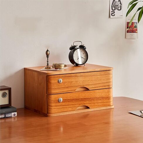 Office Storage Box with Drawers - Office File Organizers 1/2/3/4 Tier with Lock Flat File Storage Cabinet Office Drawer Cabinet Wooden File Cabinet in Kuwait