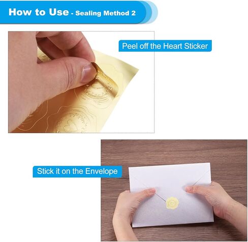 PATIKIL 5x7 Envelopes, 100Pcs A7 Size Glue V Flap Rose Invitation Envelopes with Gold Heart Stickers for Greeting Cards Wedding Invitations Graduation Birthday, Navy Blue in Saudi Arabia