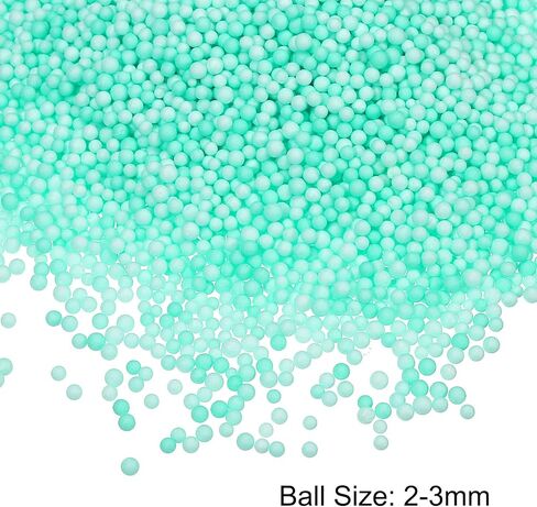 Meccanixity Foam Beads Balls Foam Calls 7-9mm لزخارف الزفاف والحفلات ، كرات التعبئة الصغيرة ، مستلزمات DIY الحرف (أبيض ممل ، حزمة واحدة تقريبًا 750 ٪) in Saudi Arabia