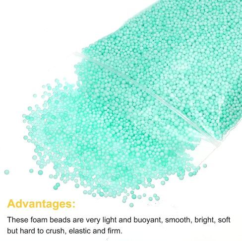 Meccanixity Foam Beads Balls Foam Calls 7-9mm لزخارف الزفاف والحفلات ، كرات التعبئة الصغيرة ، مستلزمات DIY الحرف (أبيض ممل ، حزمة واحدة تقريبًا 750 ٪) in Saudi Arabia