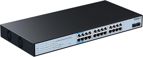 6 Port 2.5G Easy Web Managed Switch, 4 x 2.5G Base-T Ports, 2 x 10G SFP+, Static Aggregation,QoS/VLAN/IGMP, 2.5Gb Network Homelab Switch in Kuwait