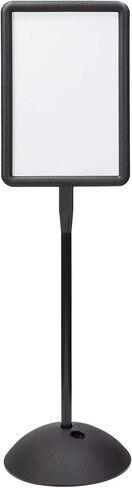 Safco Write Way Dry Erase Board Rectangle Sign, Rectangular Dual-Sided and Magnetic for Indoor and Outdoor Use, 65"in Height, Black in Saudi Arabia