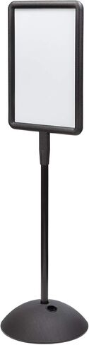 Safco Write Way Dry Erase Board Rectangle Sign, Rectangular Dual-Sided and Magnetic for Indoor and Outdoor Use, 65"in Height, Black in Saudi Arabia