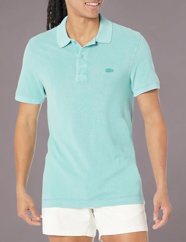 Lacoste Contemporary Collection's Men's Short Sleeve Regular Fit Petit Pique Polo Shirt in Saudi Arabia