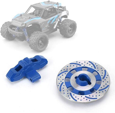 Wheel Brake Disc Parts, Consistent Braking Upgrade Accessory for Unlimited Desert Racer UDR 1/7 RC Car Simulation Decor (Yellow) in Saudi Arabia