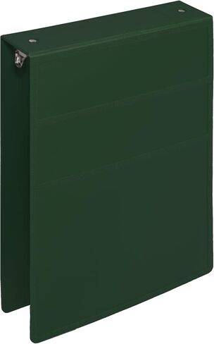 Carstens 2-Inch Heavy Duty 3-Ring Binder - Top Opening, Forest Green, Durable Plastic, Precision No-Gap Rings, Waterproof Cover, No Pockets, Holds 300 Letter Sheets, BPA-Free, Made in USA (5870-3R) in Kuwait
