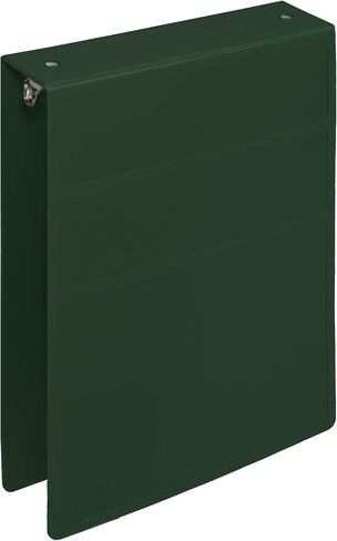 Carstens 2-Inch Heavy Duty 3-Ring Binder - Top Opening, Forest Green, Durable Plastic, Precision No-Gap Rings, Waterproof Cover, No Pockets, Holds 300 Letter Sheets, BPA-Free, Made in USA (5870-3R) in Kuwait