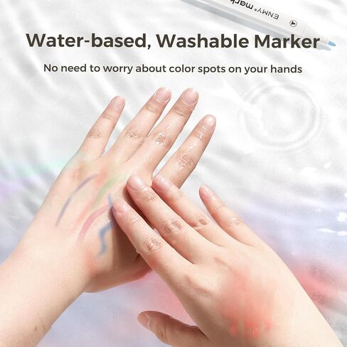 ENMY Acrylic Paint Marker Pens, 80 Colors Dual Tip Acrylic Markers with Portable Case for Art & Craft Supplies for Glass, Pottery, Ceramic, Rock, Canvas, DIY Crafts Making Art Supplies in Saudi Arabia