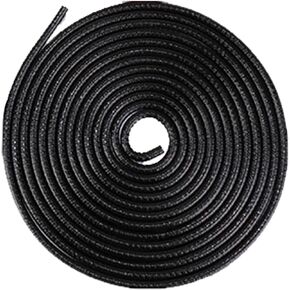 Pack-1 واقيات حافة باب السيارة، 32.8 قدم بدون غراء على شكل حرف U، واقي حافة باب السيارة، شريط حماية مطاطي مزخرف للسيارة، سيارات السيدان، الشاحنات، سيارات الدفع الرباعي (أسود) in Kuwait