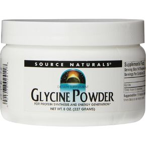 Source Naturals Glycine, for Protein Systhesis and Energy Generation*, 454 grams - 8 oz Powder