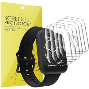 Compatible for iTouch Air 4 46mm Smartwatch Screen Protector, [6 Pack] Full Coverage TPU Clear Film Compatible for iTouch Air 4 Smartwatch 46mm Jillian Michaels Edition (6 pack)