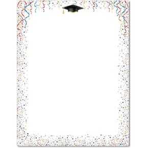 Celebrate Letterhead - 80 Sheets - Great for Graduation Parties!