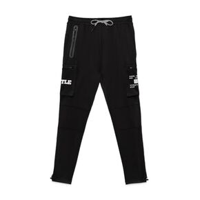 Battle Sports Mens Cargo Pants Casual Joggers Drawstring Sweatpants with 4 Pockets Workout Athletic Track Pants