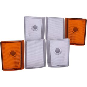 Anzo USA 521031 Chevrolet Clear 6 Pieces With Amber Reflectors Cornering Light Assembly - (Sold in Pairs)