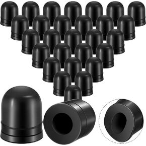 50 Pieces Brake Bleeder Rubber Caps Brake Bleeder Screw Caps Grease Fitting Caps Rubber Dust Stem Covers Black Valve Caps for Cars and Motorcycles