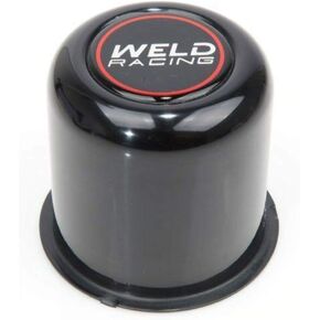 Weld Racing P605-5083B Wheel Center Cap, 3.160 in OD, Push Through, Aluminum, Black Anodize, Each