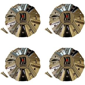 4 x KMC XD Series 778 Monster Chrome Wheel Rim Center Cap 846L215