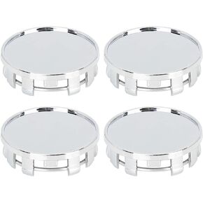 X AUTOHAUX 4 Pcs 54mm 9 Lugs Universal Silver Tone Car Wheel Center Hub Caps Cover Protector for Base Outer Diameter 50.5mm