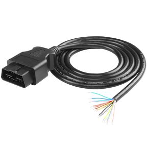 CERRXIAN OBD2 OBDII 16Pin Male Connector to Open Pigtail Wire, 5ft 1.5m OBD Diagnostic Extension Replacement Cable for Vehicle DIY