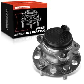 A-Premium 2 x Rear Wheel Bearing and Hub Assembly with ABS & 5-Lug Compatible with Hyundai & Kia - 2016-2021 - Sonata, Tucson, Veloster N & Optima, Sportage, Cadenza, FWD, Replace # 512553