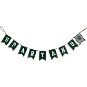 Michigan State University Tailgate Banner by Hanna’s Handiworks – Lightweight Pre-Strung Fabric Decoration for Indoor or Outdoor – Represent your NCAA College & Show Team Spirit with MSU Fan Décor