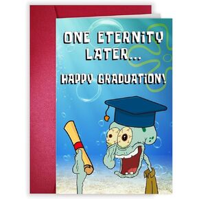 LoLoud Graduation Card, Funny Congrats Grad Card for Kindergarten Preschool 5th Graduation High School College Students PHD