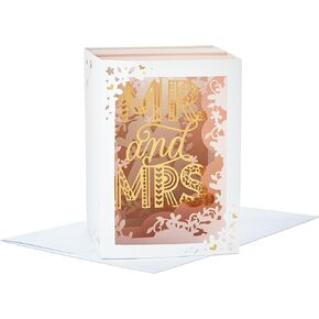 Hallmark Paper Wonder Displayable Pop Up Wedding Card (Just Married)