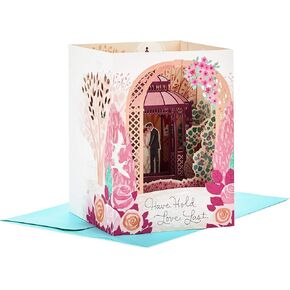 Hallmark Paper Wonder Displayable Pop Up Wedding Card (Just Married)